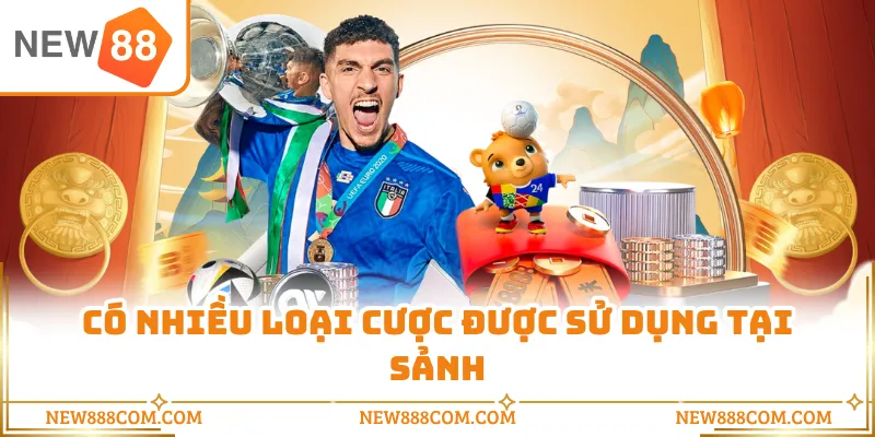 Có nhiều loại cược được sử dụng tại sảnh