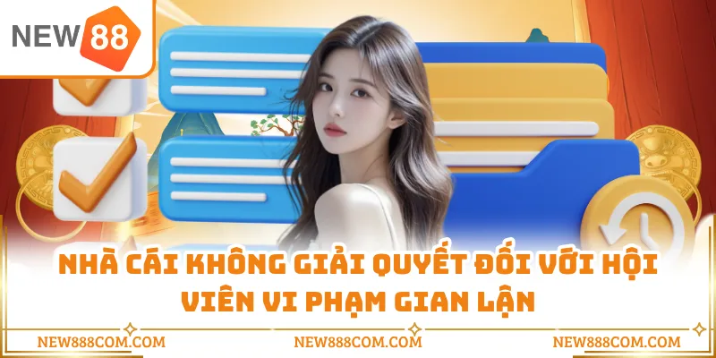 Nhà cái không giải quyết đối với hội viên vi phạm gian lận