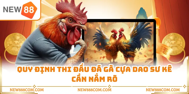 Quy định thi đấu đá gà cựa dao sư kê cần nắm rõ